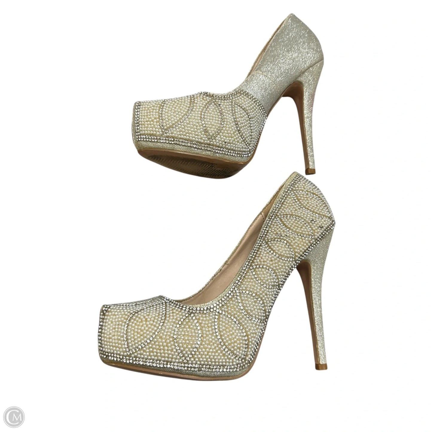 Shoes Heels Stiletto By Lauren Lorraine In Cream, Size: 7.5