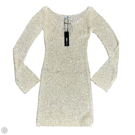 Dress Party Short By Fashion Nova In Cream, Size: Xs
