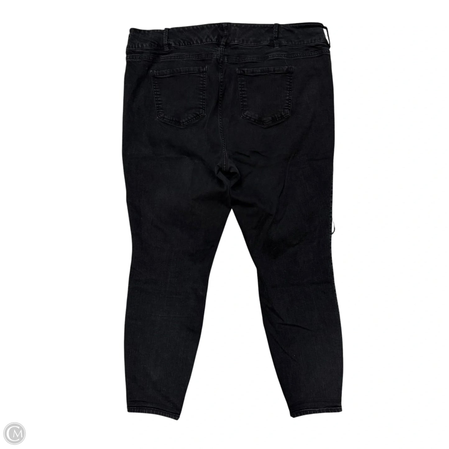 Jeans Skinny By Torrid In Black Denim, Size: 24