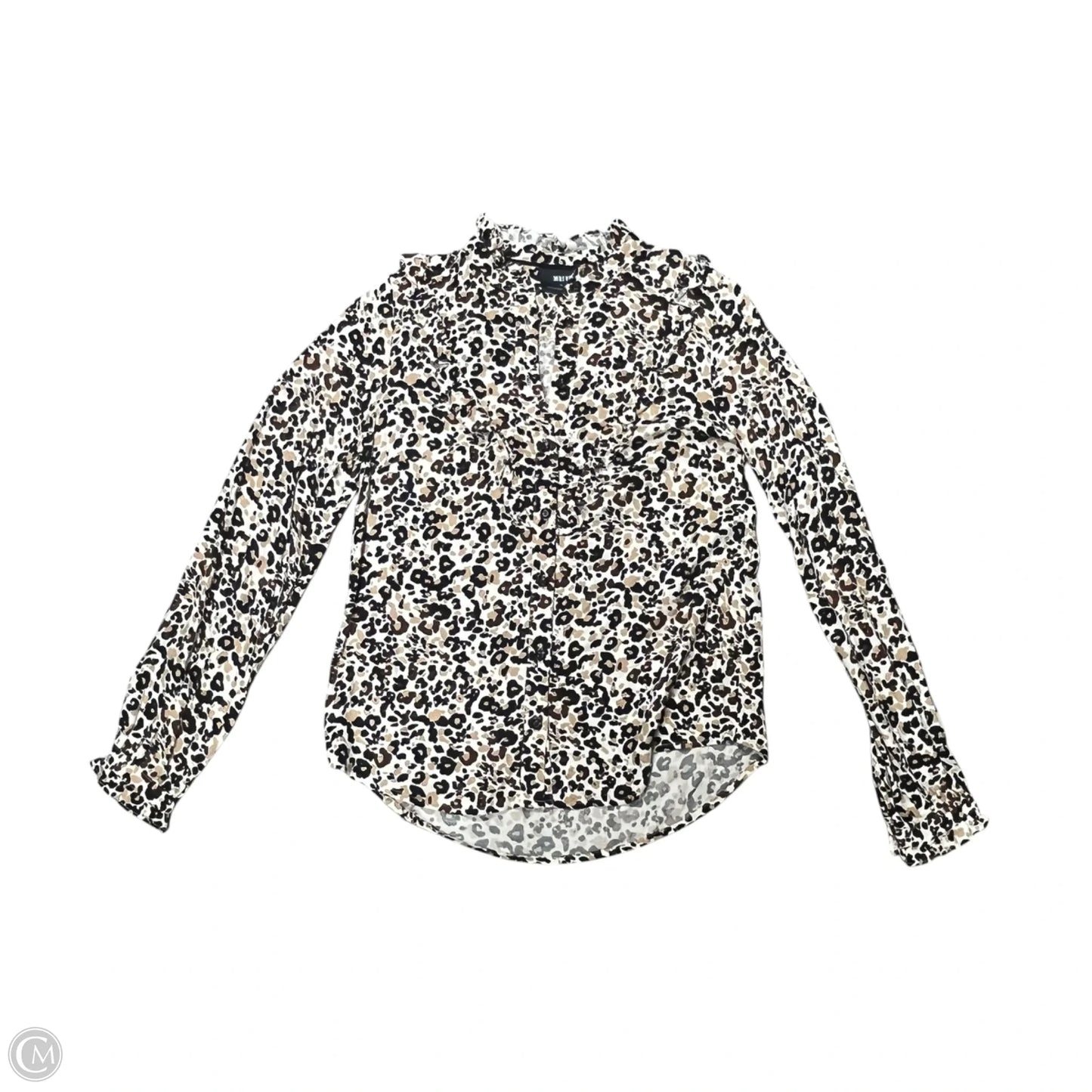 Top Long Sleeve By Maeve In Animal Print, Size: Xs