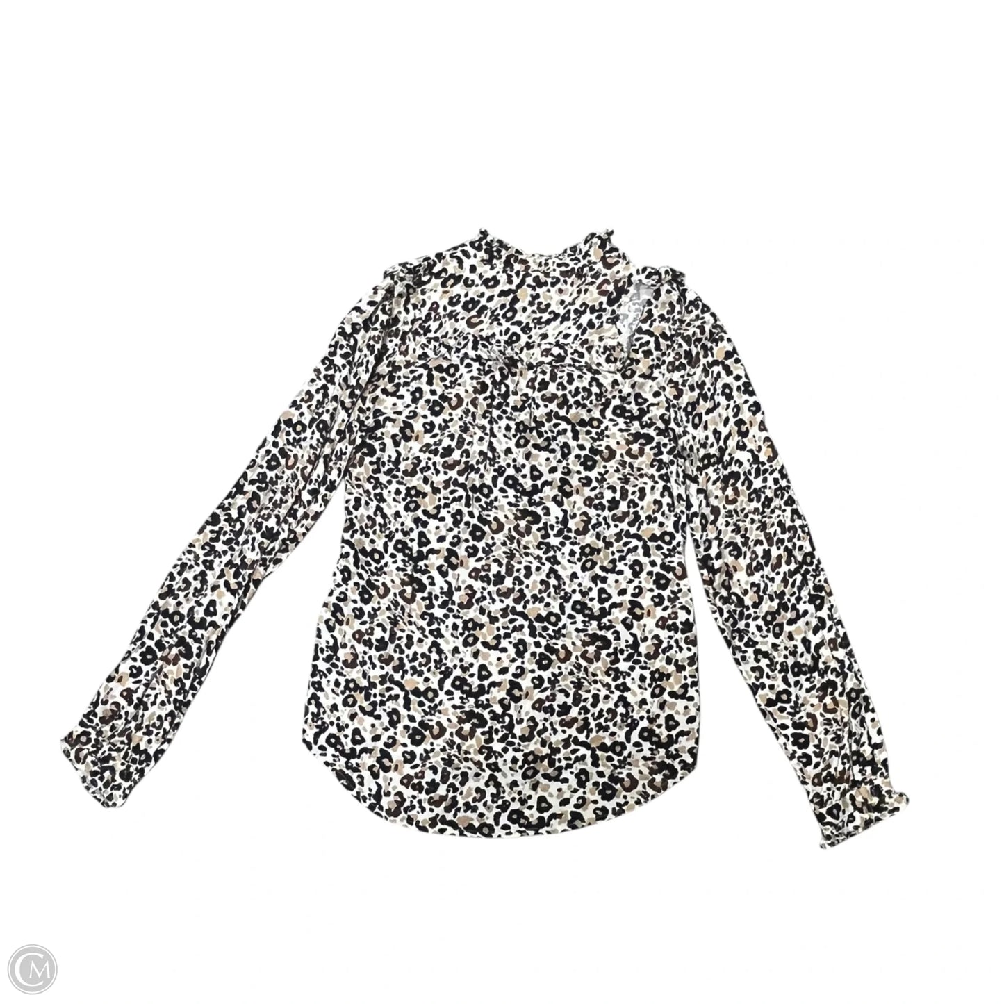 Top Long Sleeve By Maeve In Animal Print, Size: Xs