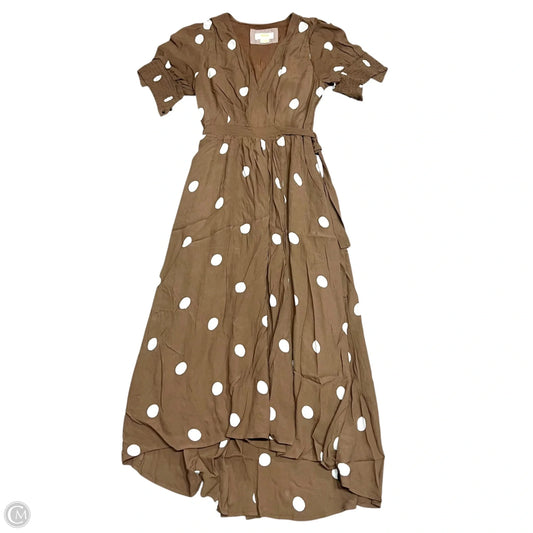 Dress Casual Midi By Maeve In Brown, Size: Xs
