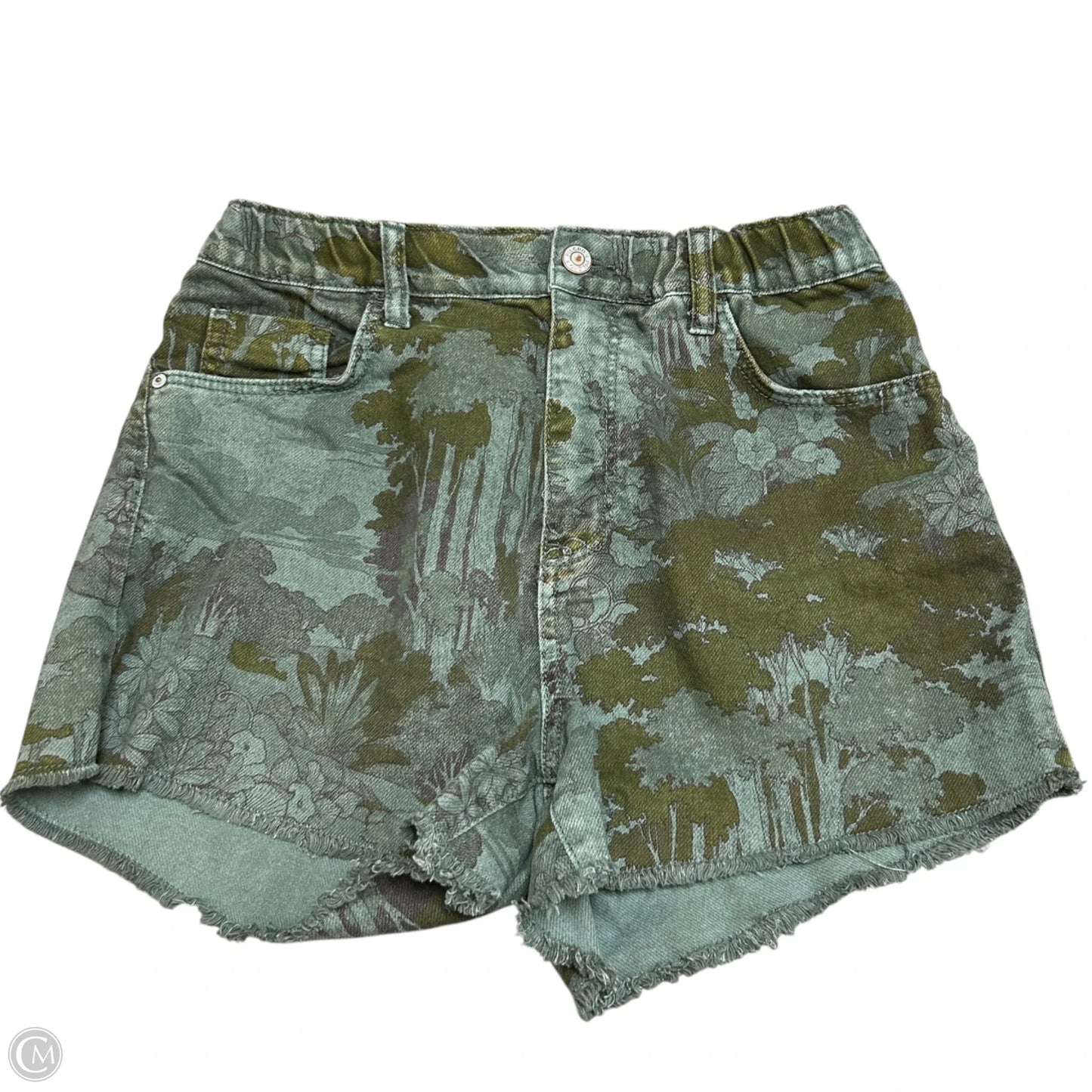 Shorts By Pilcro In Green Denim, Size: S