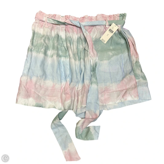 Shorts By Cloth & Stone In Green & Pink, Size: L