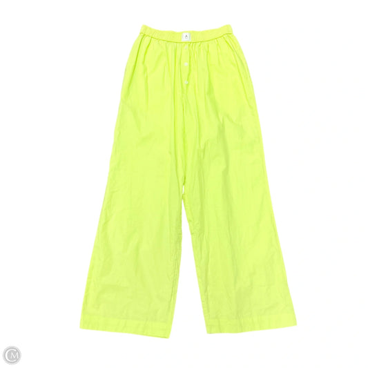 Pajama Pants By Anthropologie In Chartreuse, Size: Xs