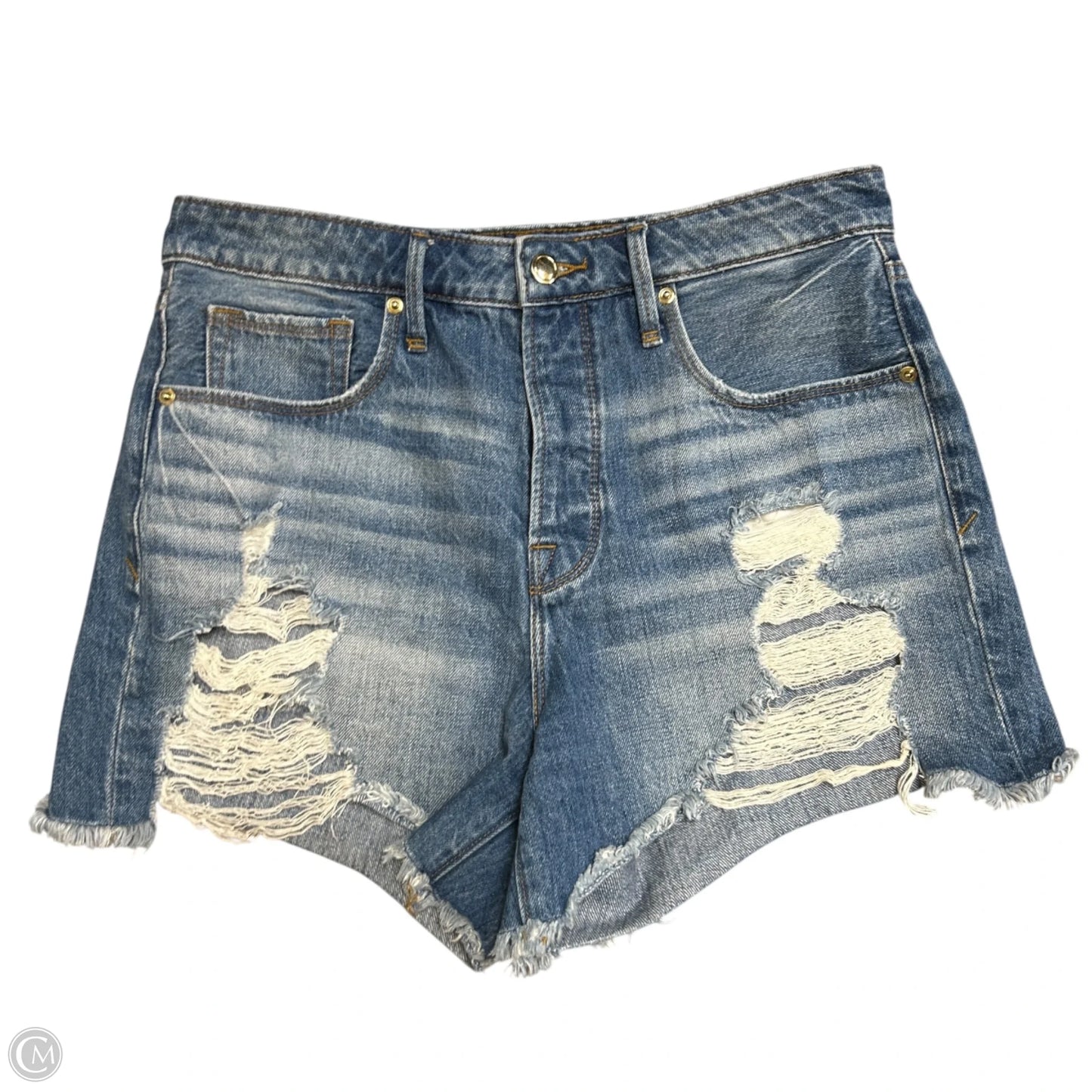 Shorts By Good American In Blue Denim, Size: 6
