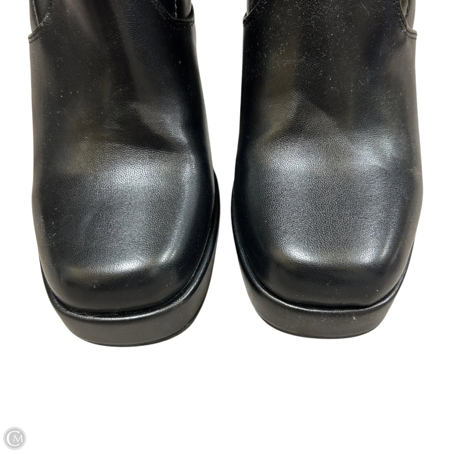 Boots Ankle Heels By Top Moda In Black, Size: 5.5