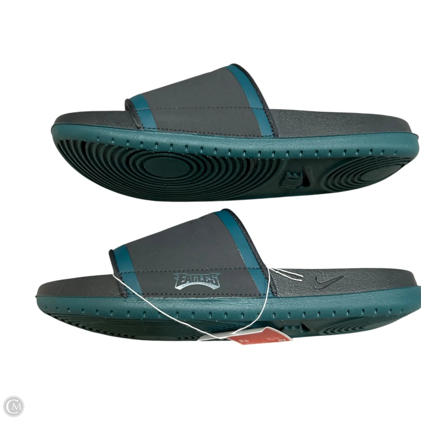 Sandals Sport By Nike In Black & Green, Size: 8