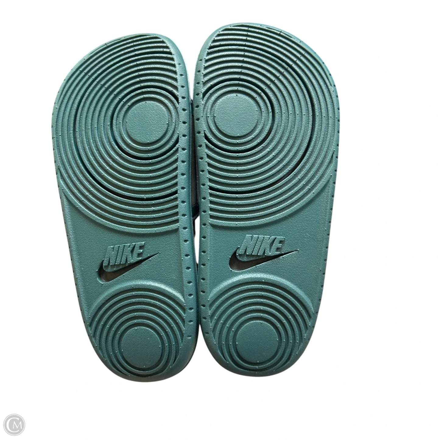 Sandals Sport By Nike In Black & Green, Size: 8