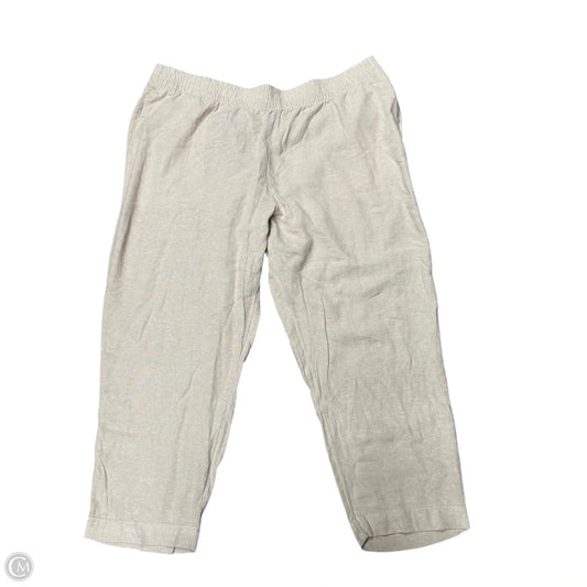 Pants Linen By Old Navy In Beige, Size: Xxl