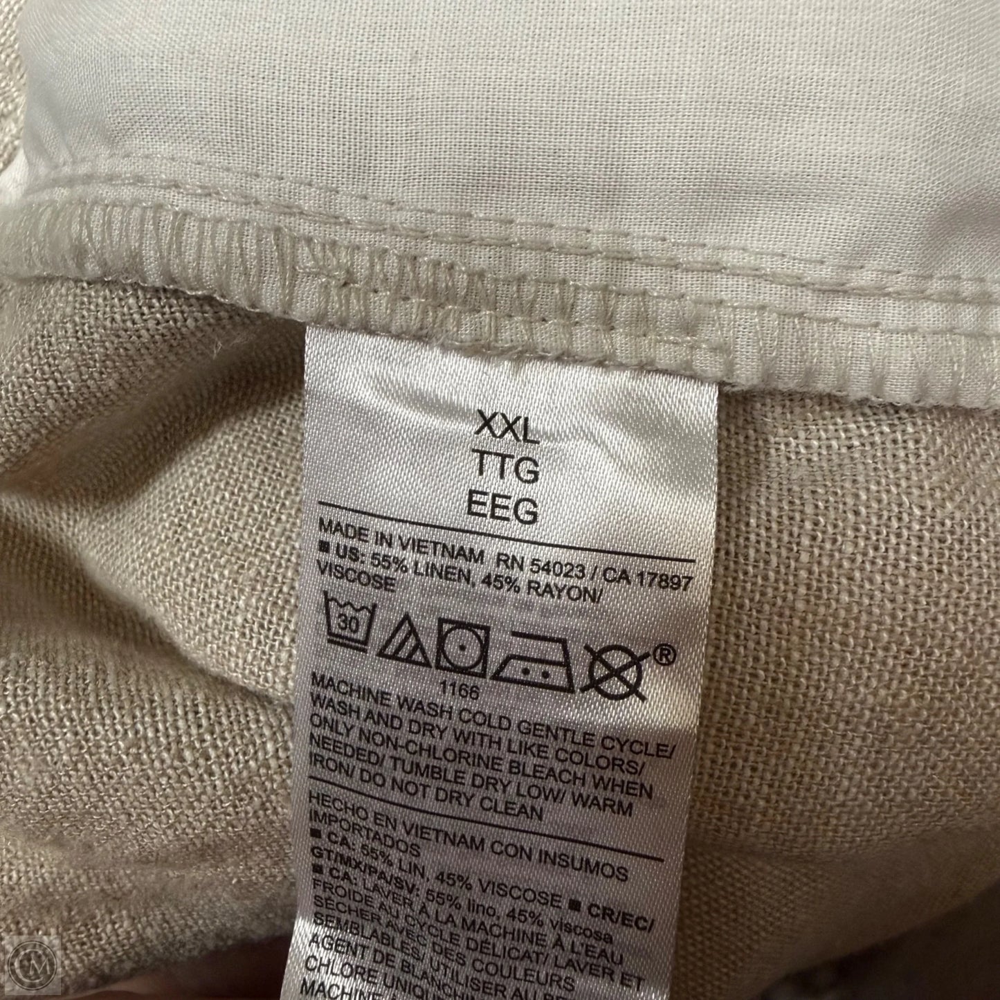 Pants Linen By Old Navy In Beige, Size: Xxl