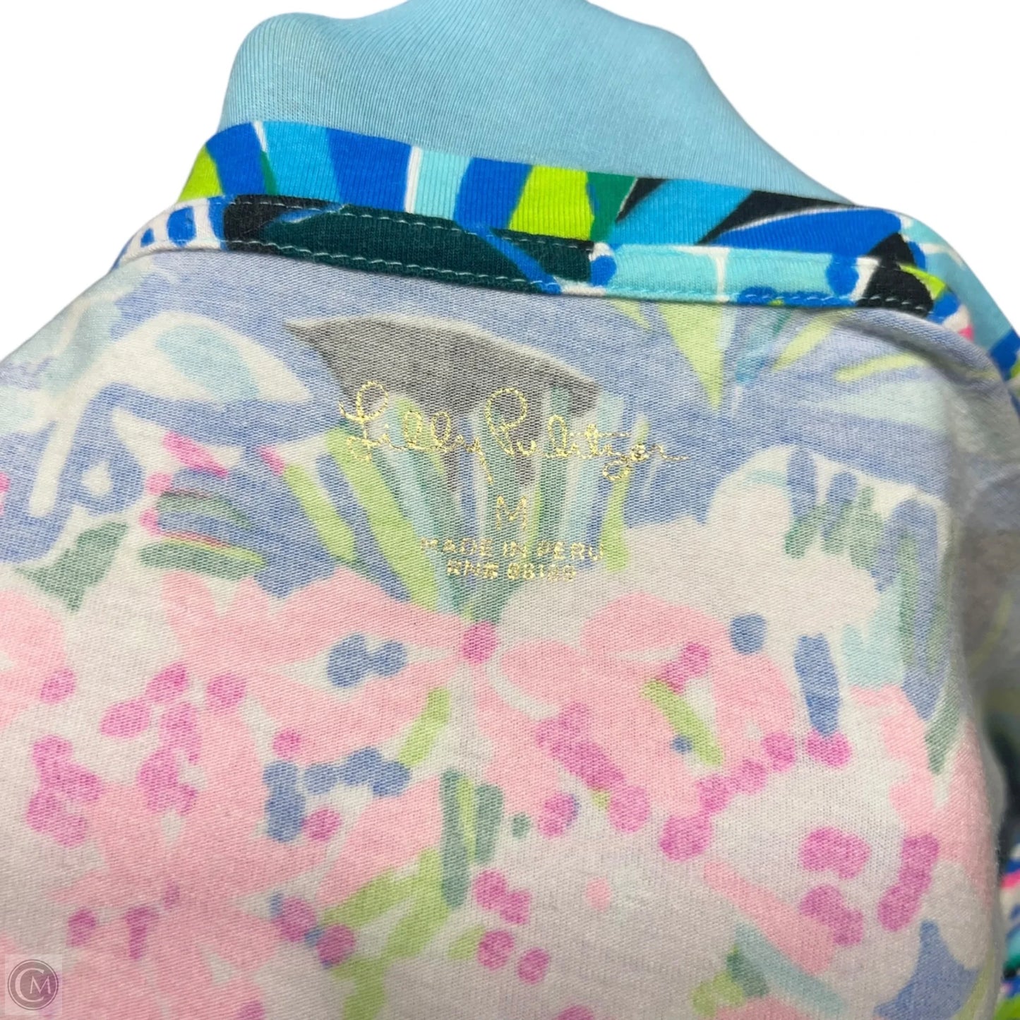 Top Long Sleeve Designer By Lilly Pulitzer In Blue, Size: M