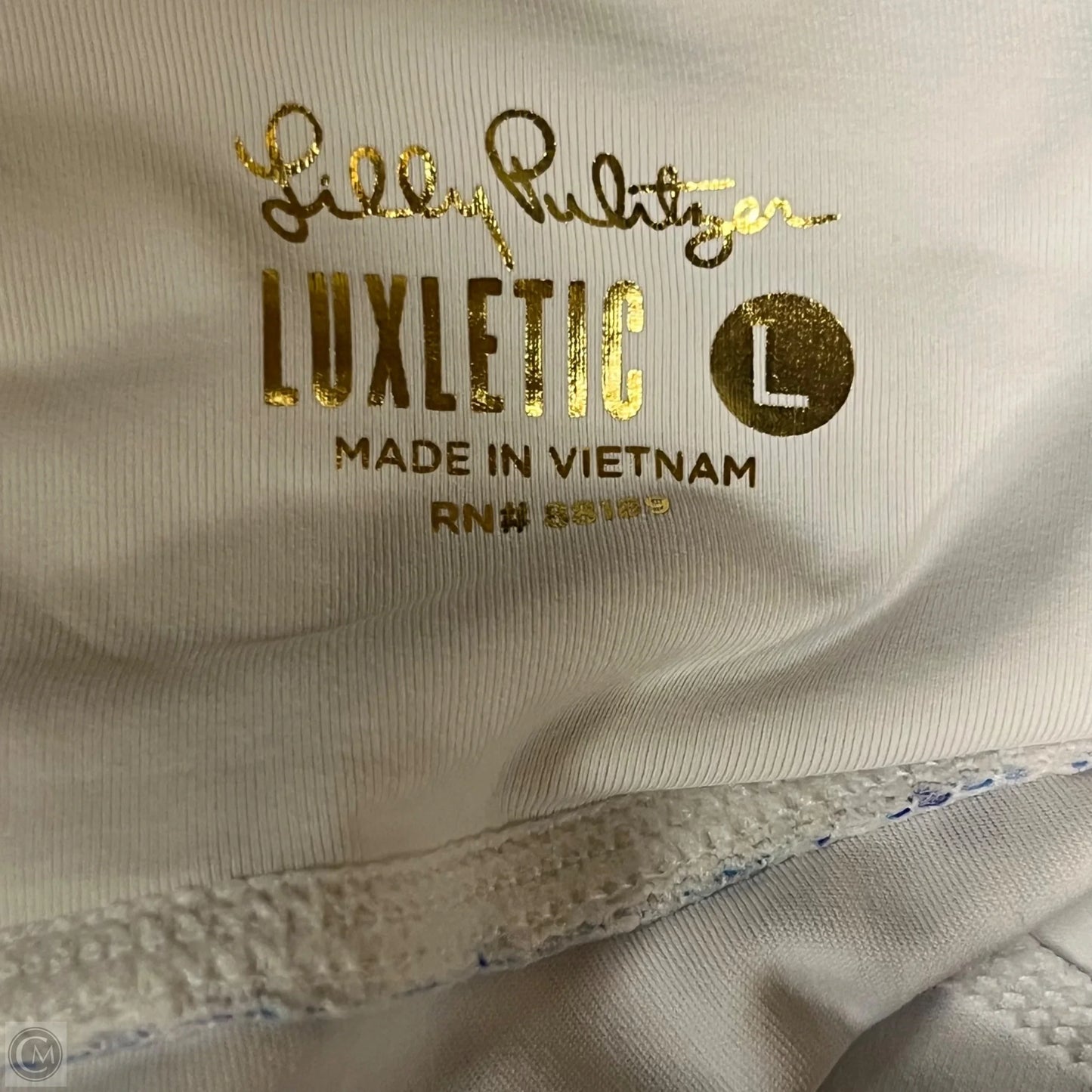 Pants Designer By Lilly Pulitzer In Blue & White, Size: L
