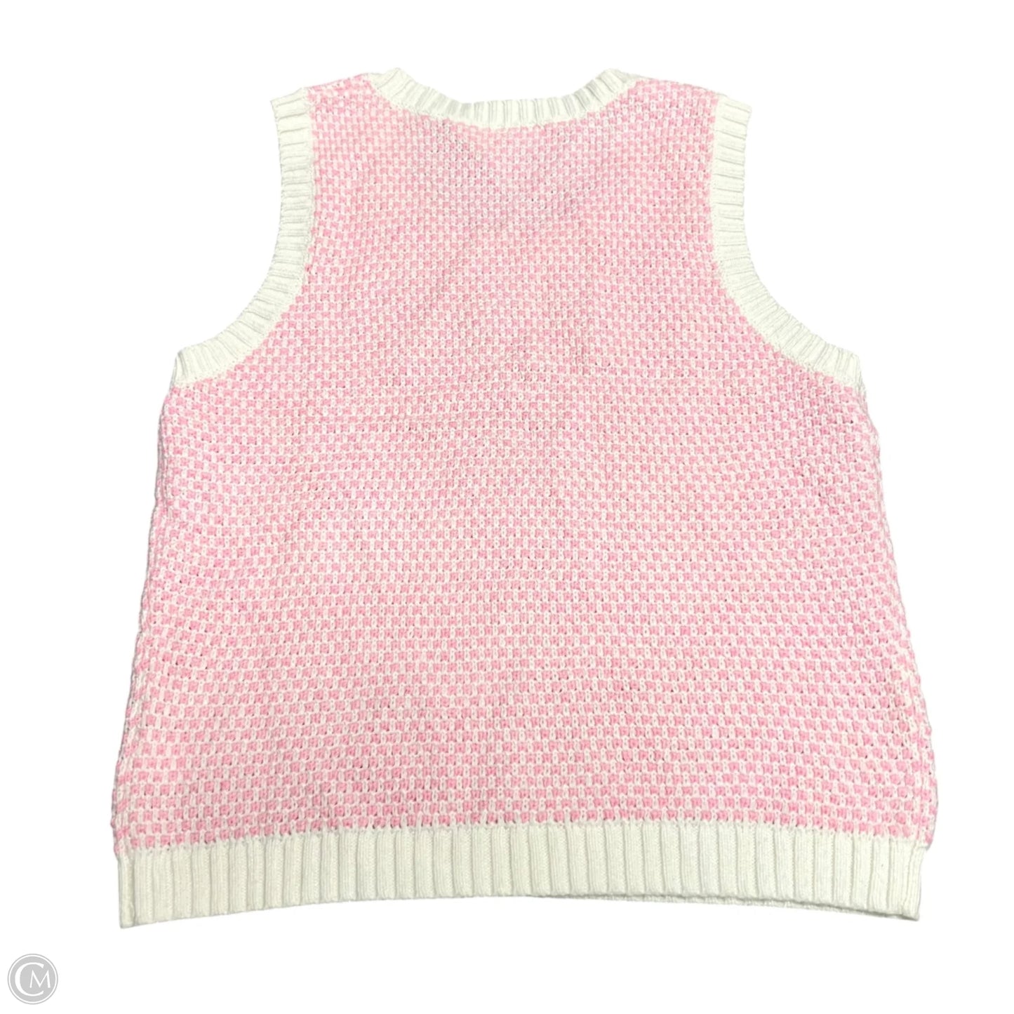 Vest Designer By Lilly Pulitzer In Pink & White, Size: M