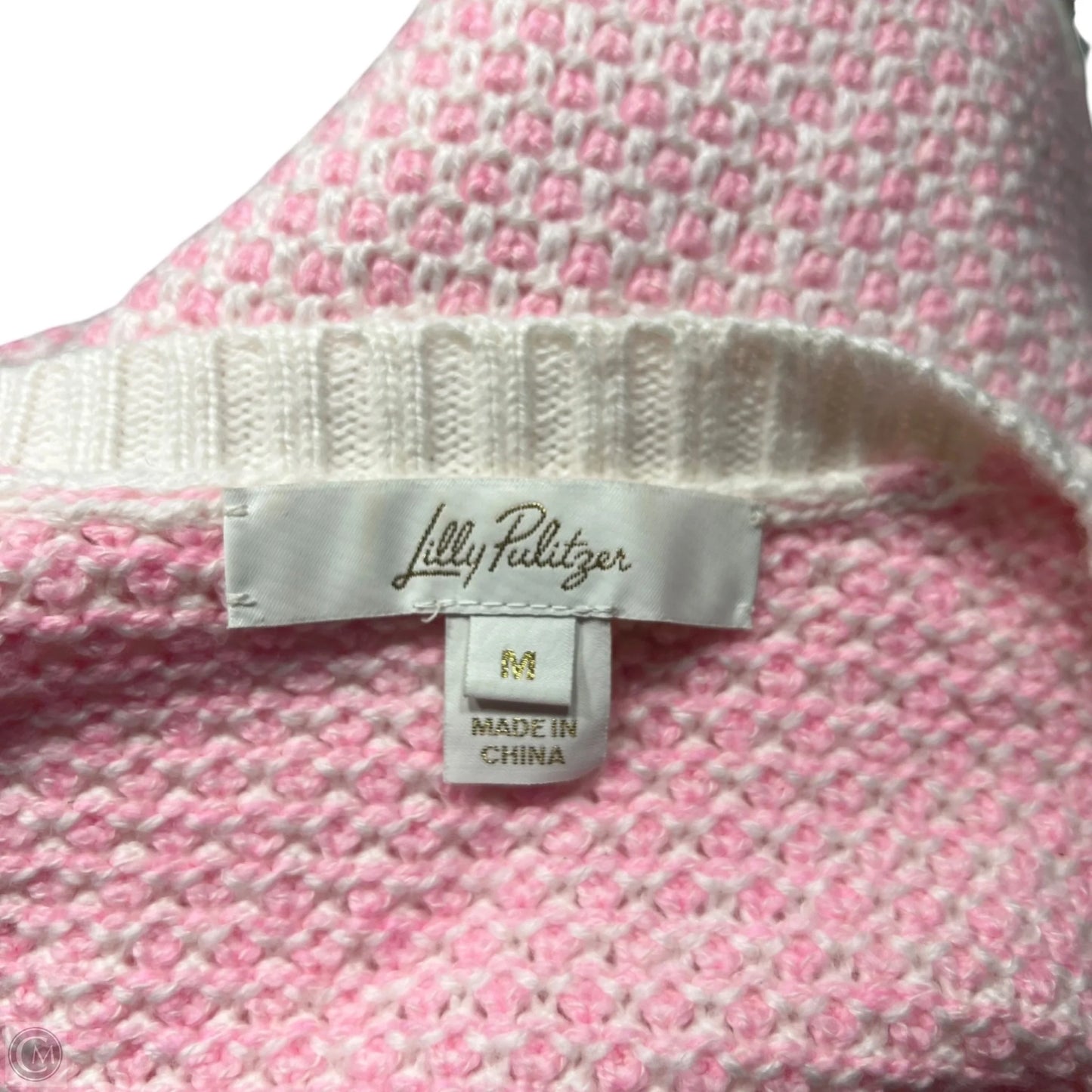 Vest Designer By Lilly Pulitzer In Pink & White, Size: M