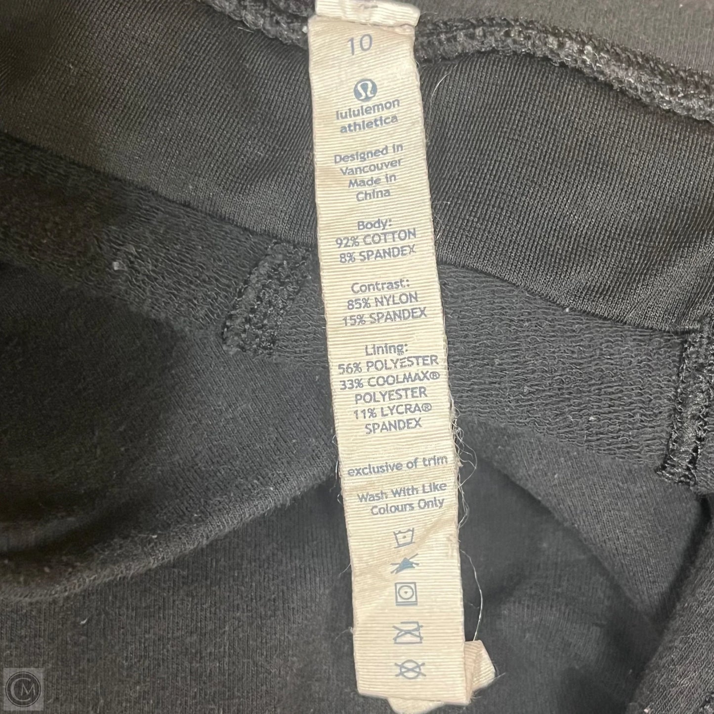 Athletic Shorts By Lululemon In Black, Size: 10