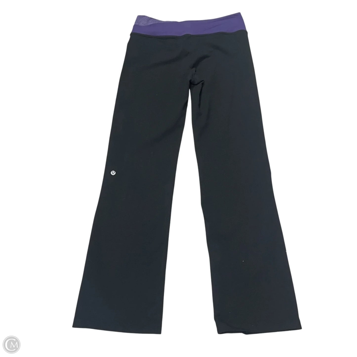 Athletic Pants By Lululemon In Black & Purple, Size: 8