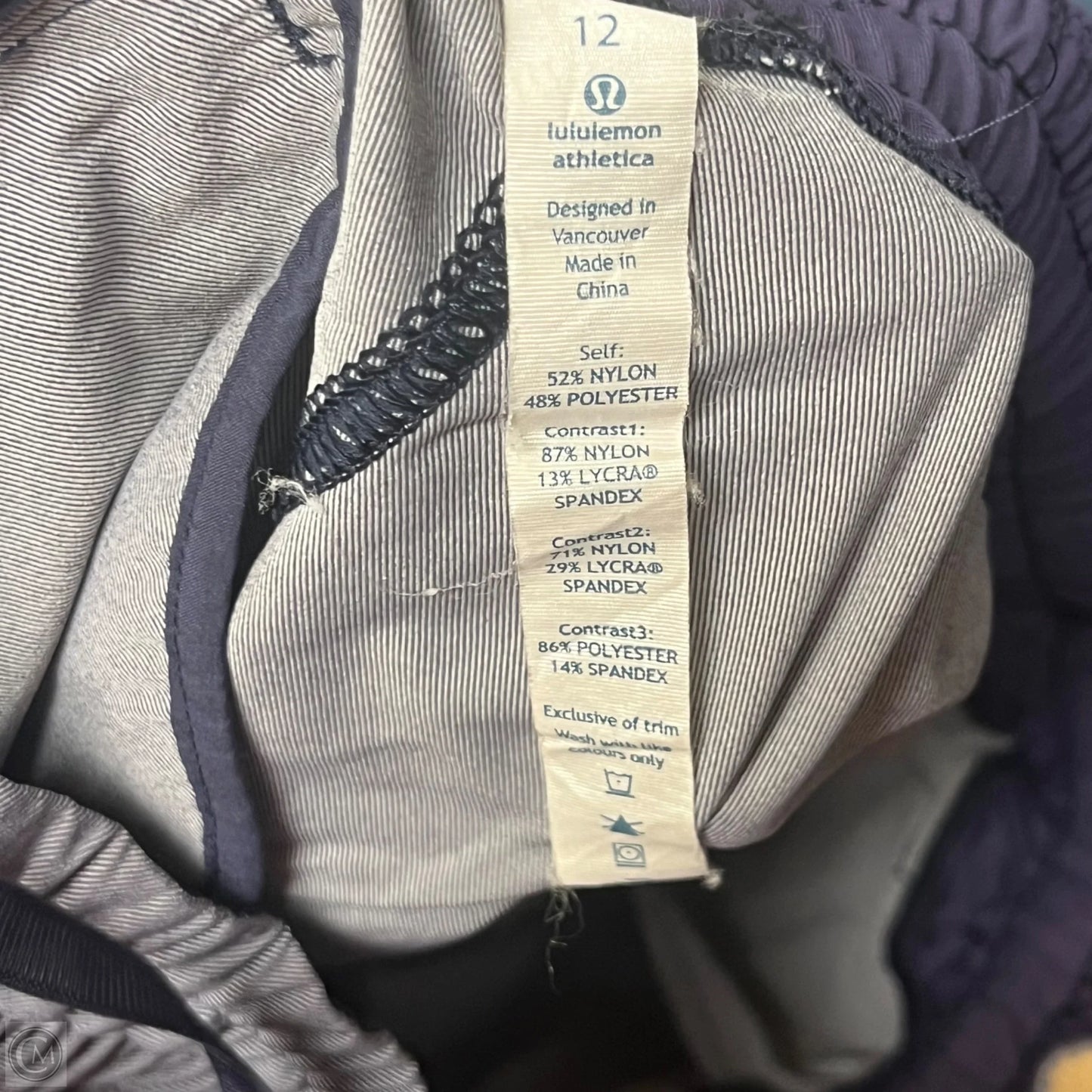 Athletic Shorts By Lululemon In Grey, Size: 12