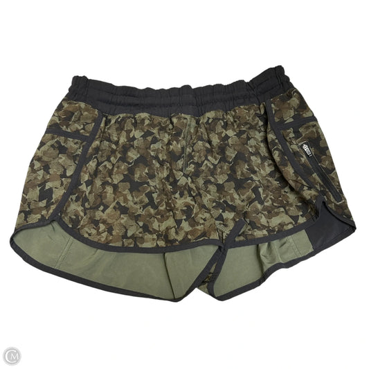 Athletic Shorts By Lululemon In Camouflage Print, Size: 12