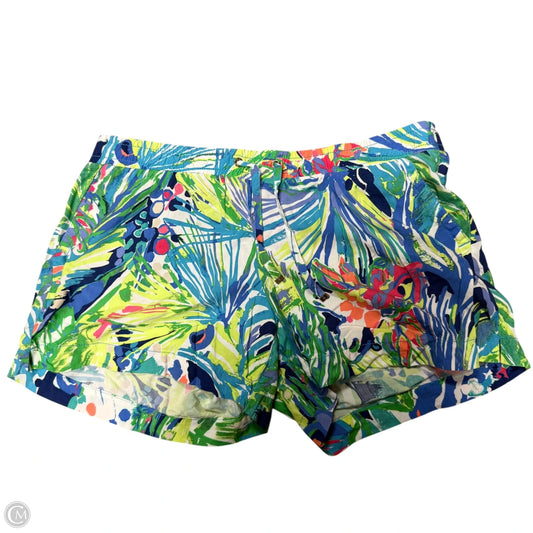 Shorts Designer By Lilly Pulitzer In Blue & Green, Size: L