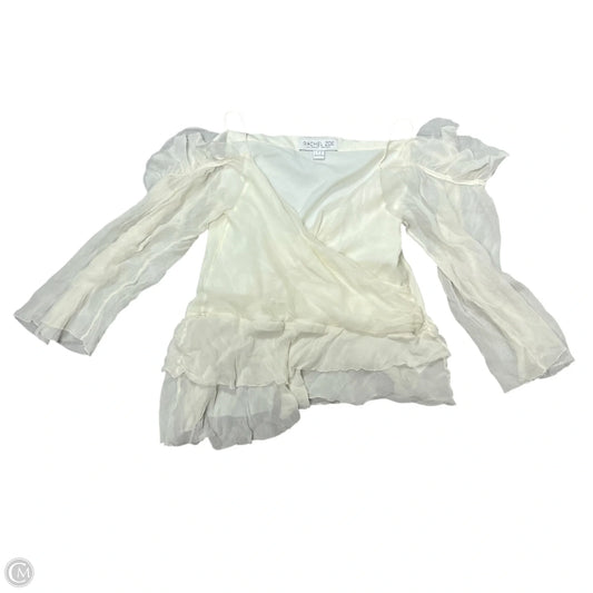 Top 3/4 Sleeve By Rachel Zoe In Cream, Size: Xs