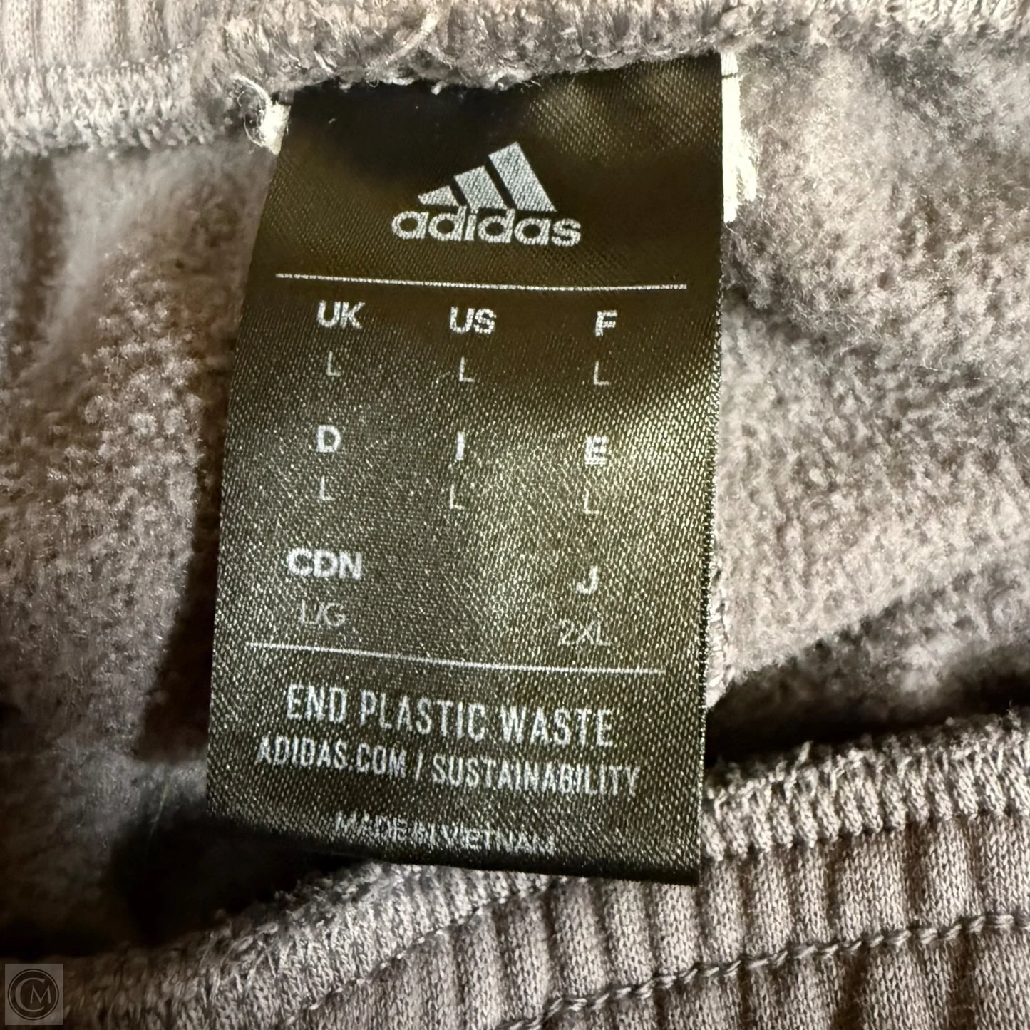 Pants Joggers By Adidas In Grey, Size: L