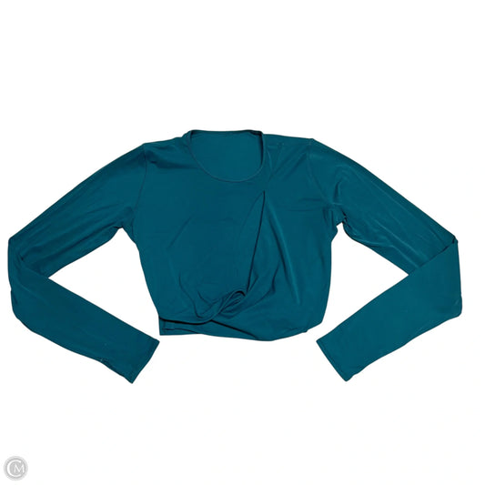 Athletic Top Long Sleeve Crewneck By Stori In Teal, Size: M