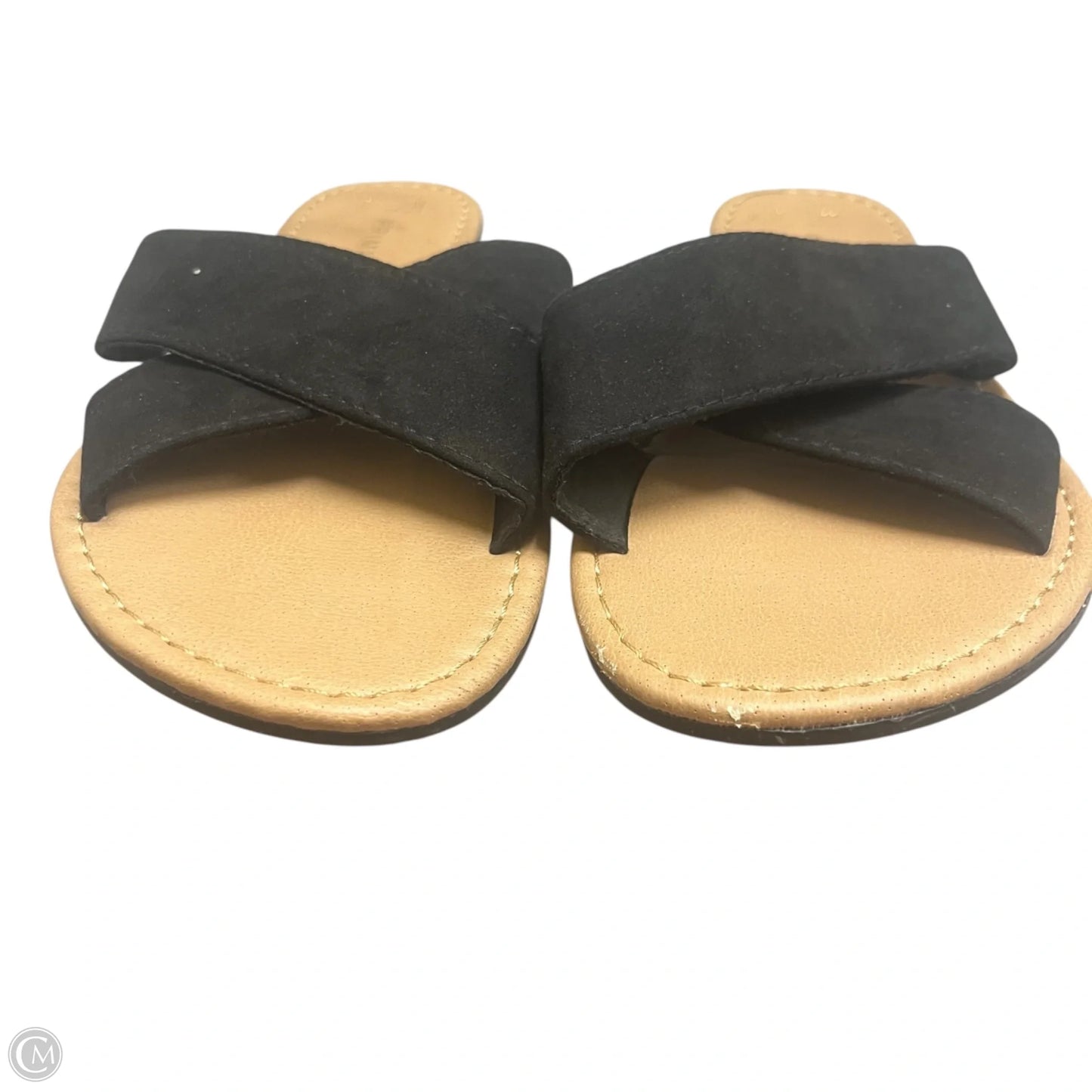 Sandals Flats By Primark In Black & Tan, Size: 9