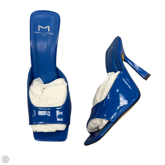Sandals Heels Stiletto By Marc Fisher In Blue, Size: 8