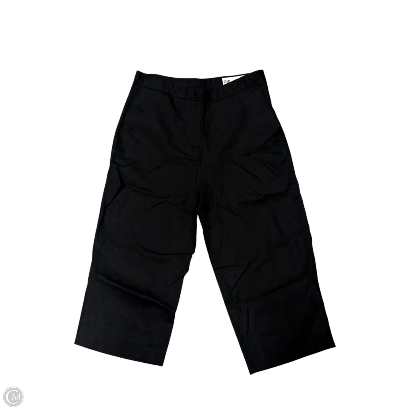 Pants Cropped By Zara In Black, Size: Xs