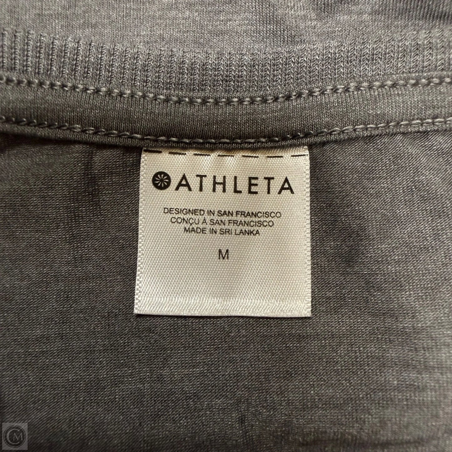 Athletic Top Long Sleeve Crewneck By Athleta In Grey, Size: M