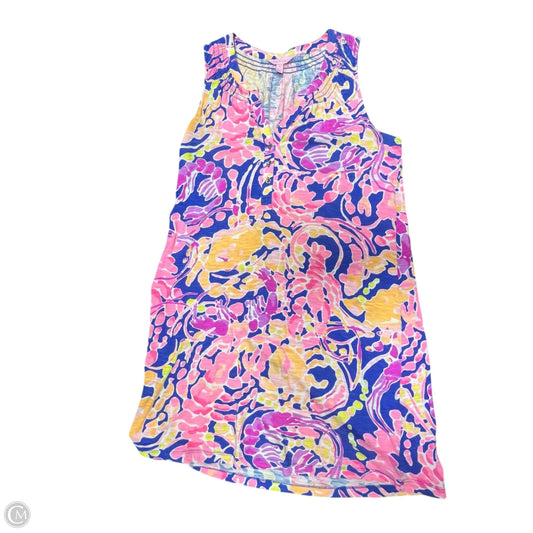 Dress Designer By Lilly Pulitzer In Blue & Pink, Size: M