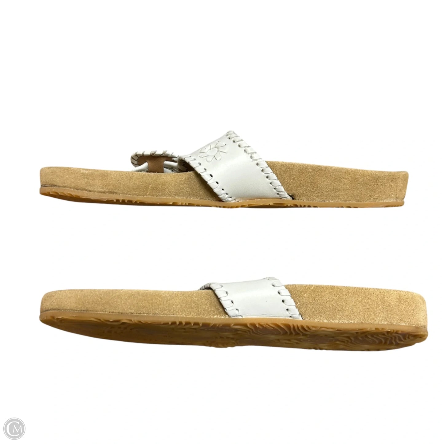 Sandals Flats By Vibram In Tan & White, Size: 9