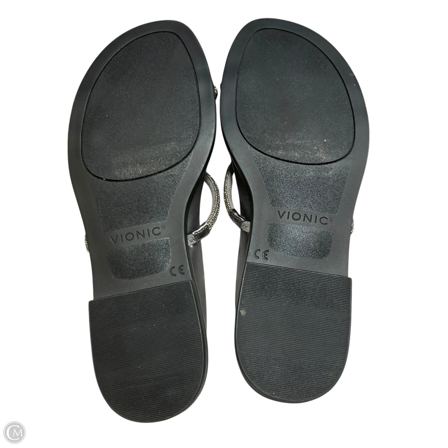 Sandals Flats By Vionic In Silver, Size: 8.5