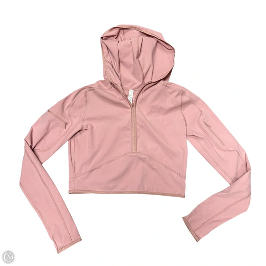 Athletic Jacket By Lululemon In Pink, Size: 8