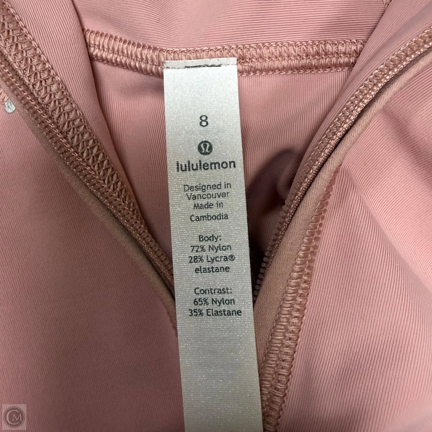 Athletic Jacket By Lululemon In Pink, Size: 8