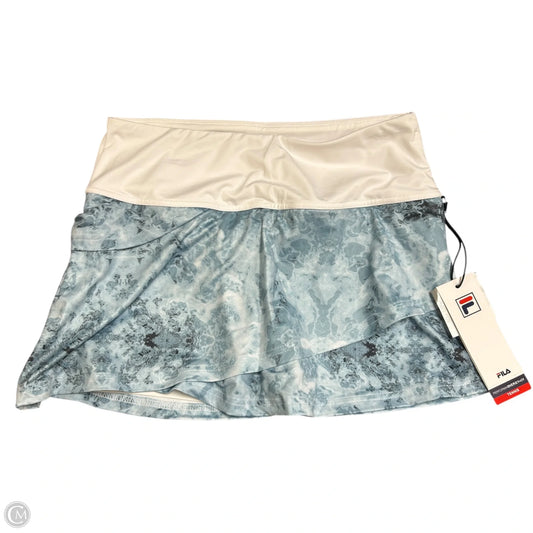 Athletic Skirt By Fila In Blue & White, Size: S