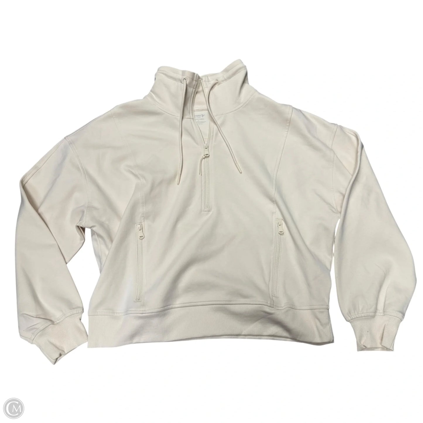 Athletic Jacket By Old Navy In Cream, Size: L