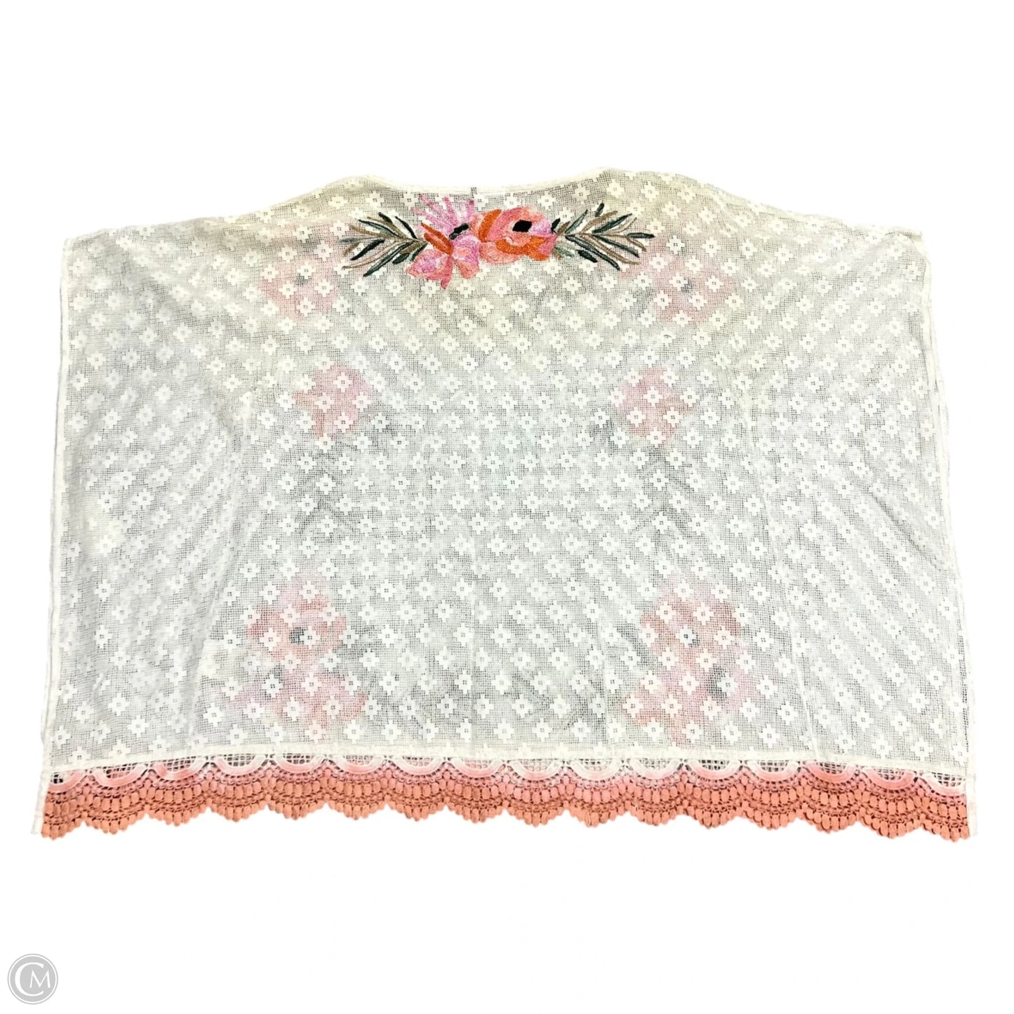 Swimwear Cover-up By Akemi And Kin In Cream & Pink, Size: Xs