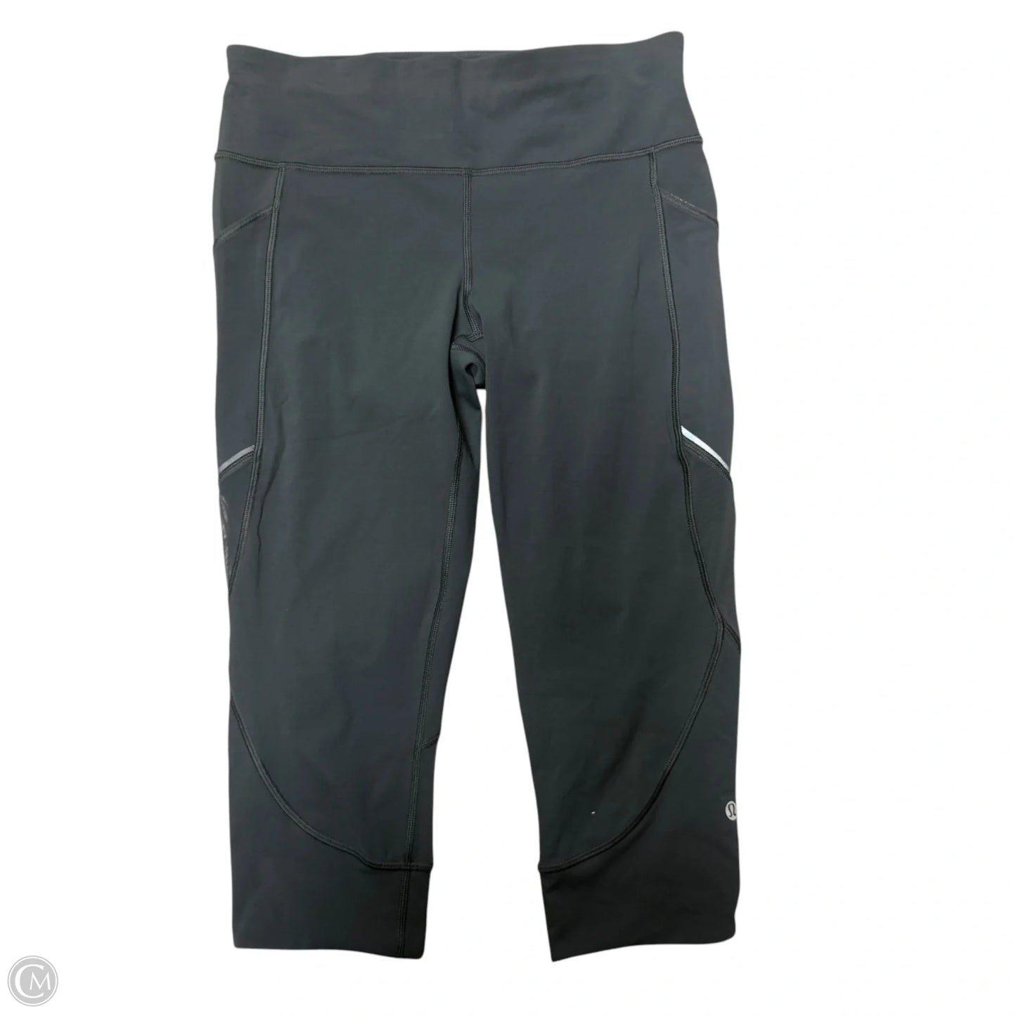 Athletic Leggings Capris By Lululemon In Grey, Size: 8