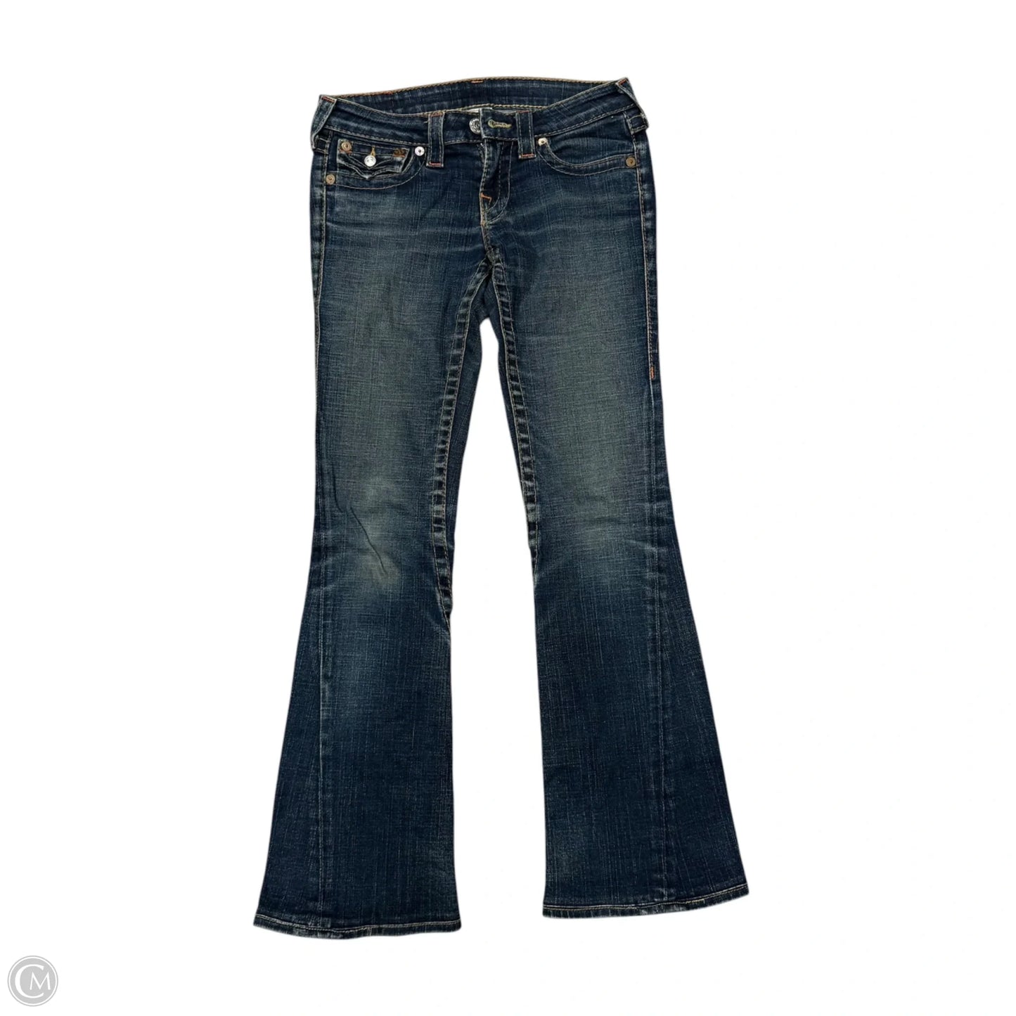 Jeans Boot Cut By True Religion In Blue Denim, Size: 2