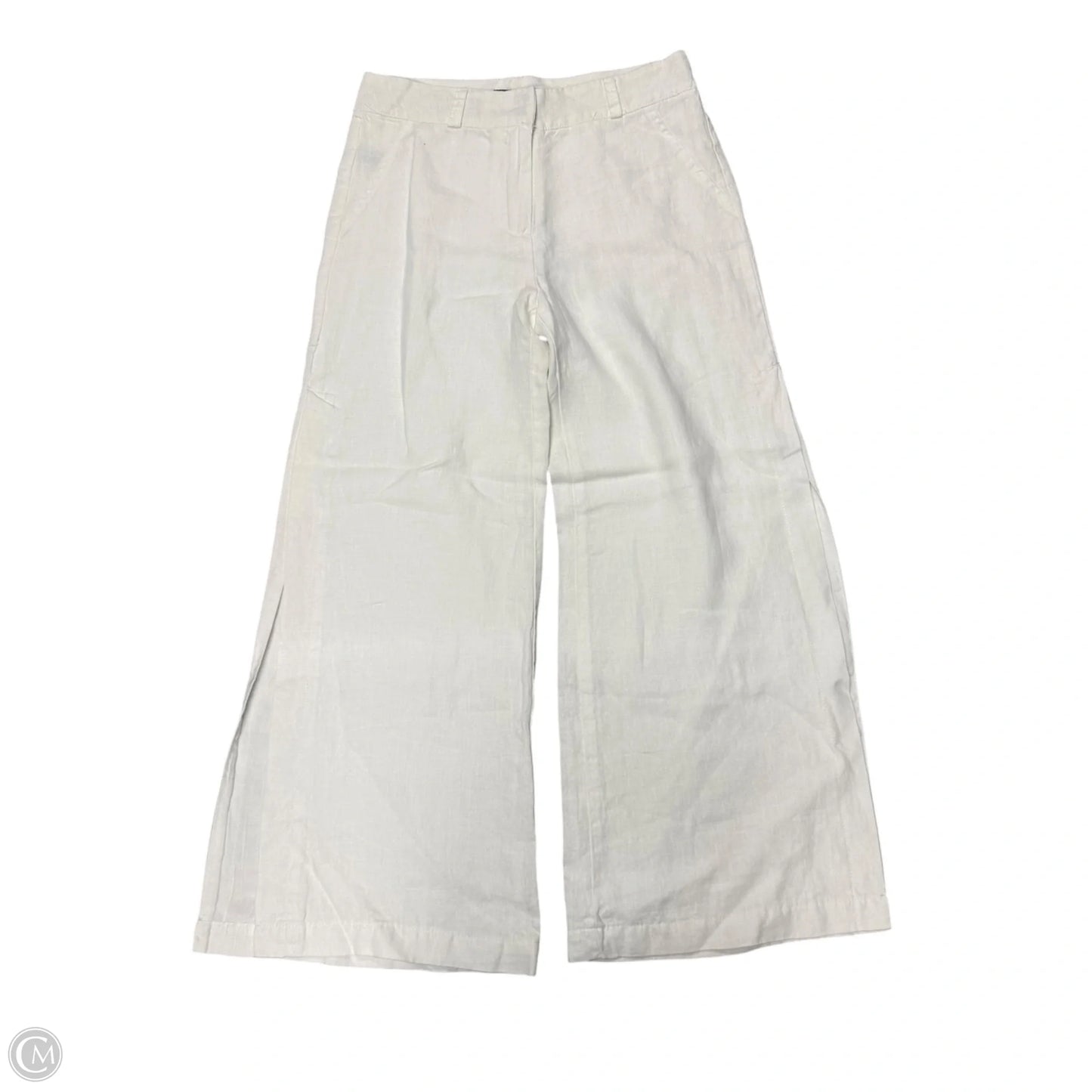 Pants Linen By Boston Proper In White, Size: 6