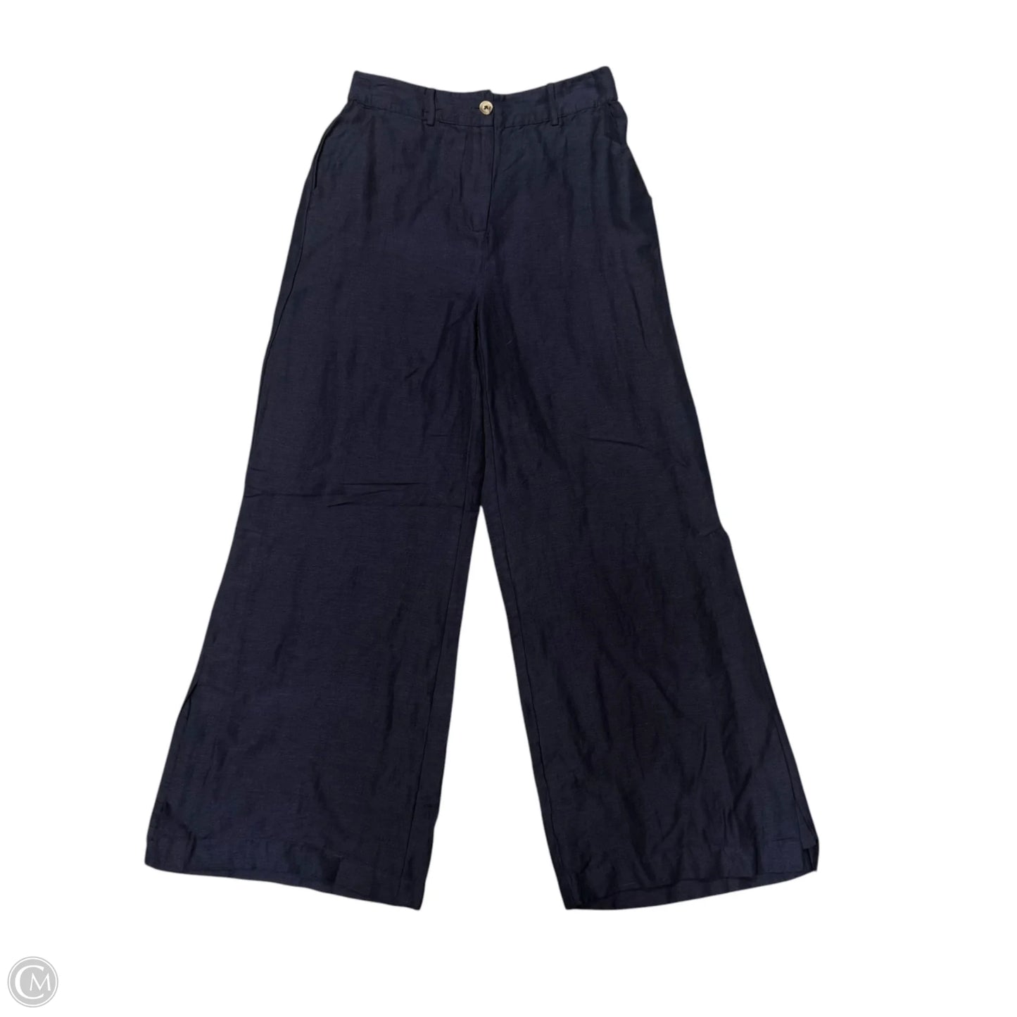 Pants Linen By Boston Proper In Navy, Size: 6