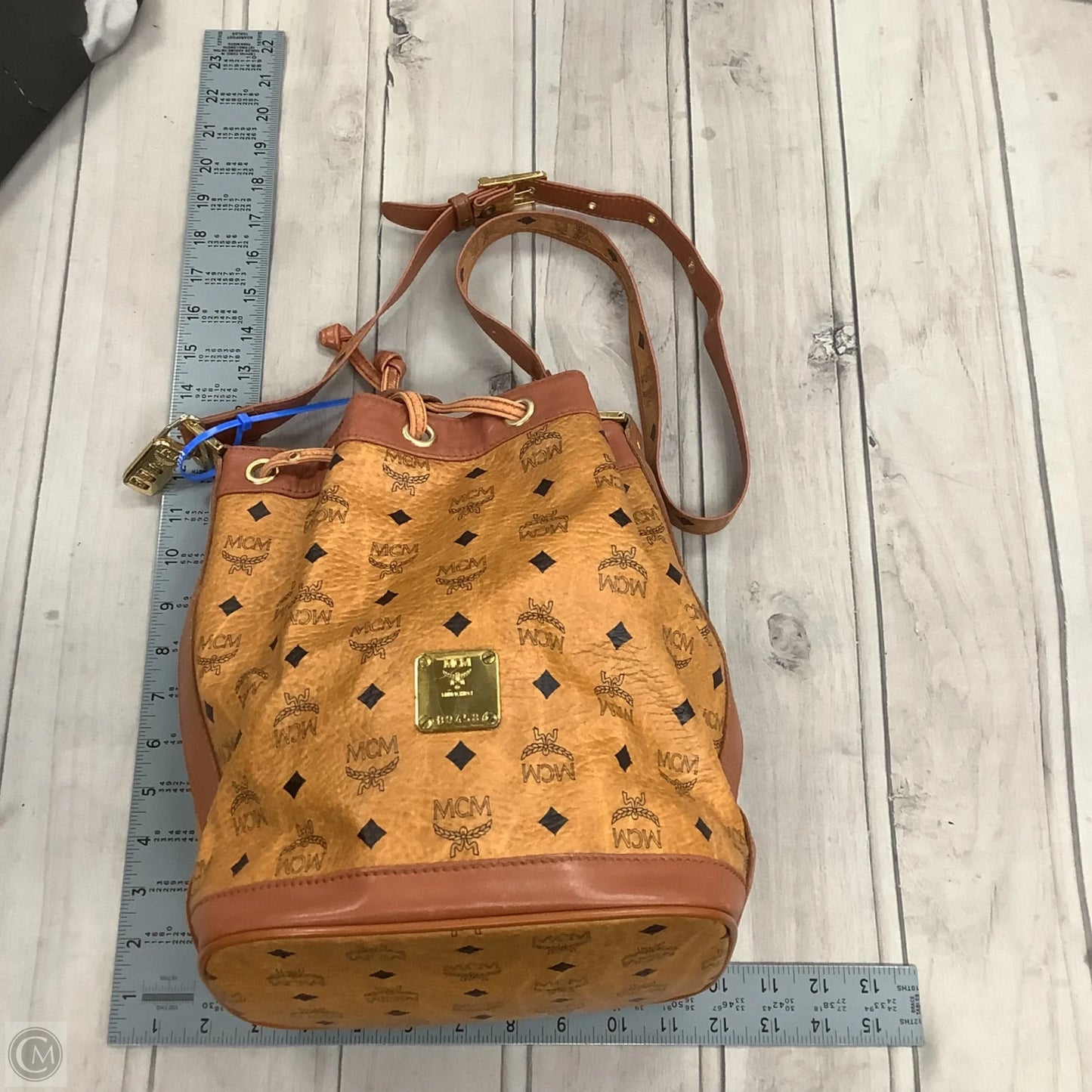 Crossbody Luxury Designer By Mcm, Size: Medium