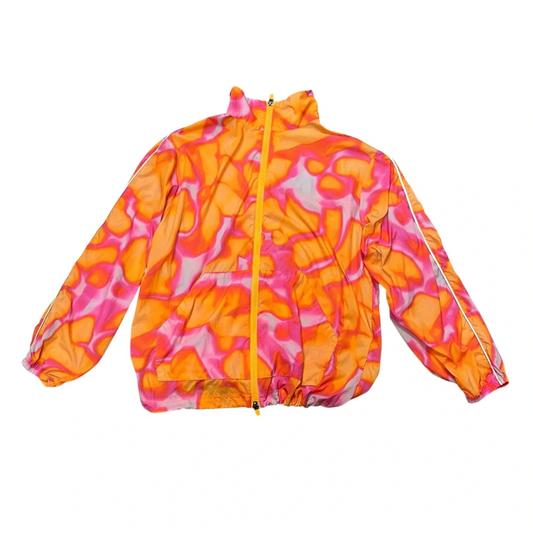 Jacket Windbreaker By Fabletics In Orange & Pink, Size: Xxs