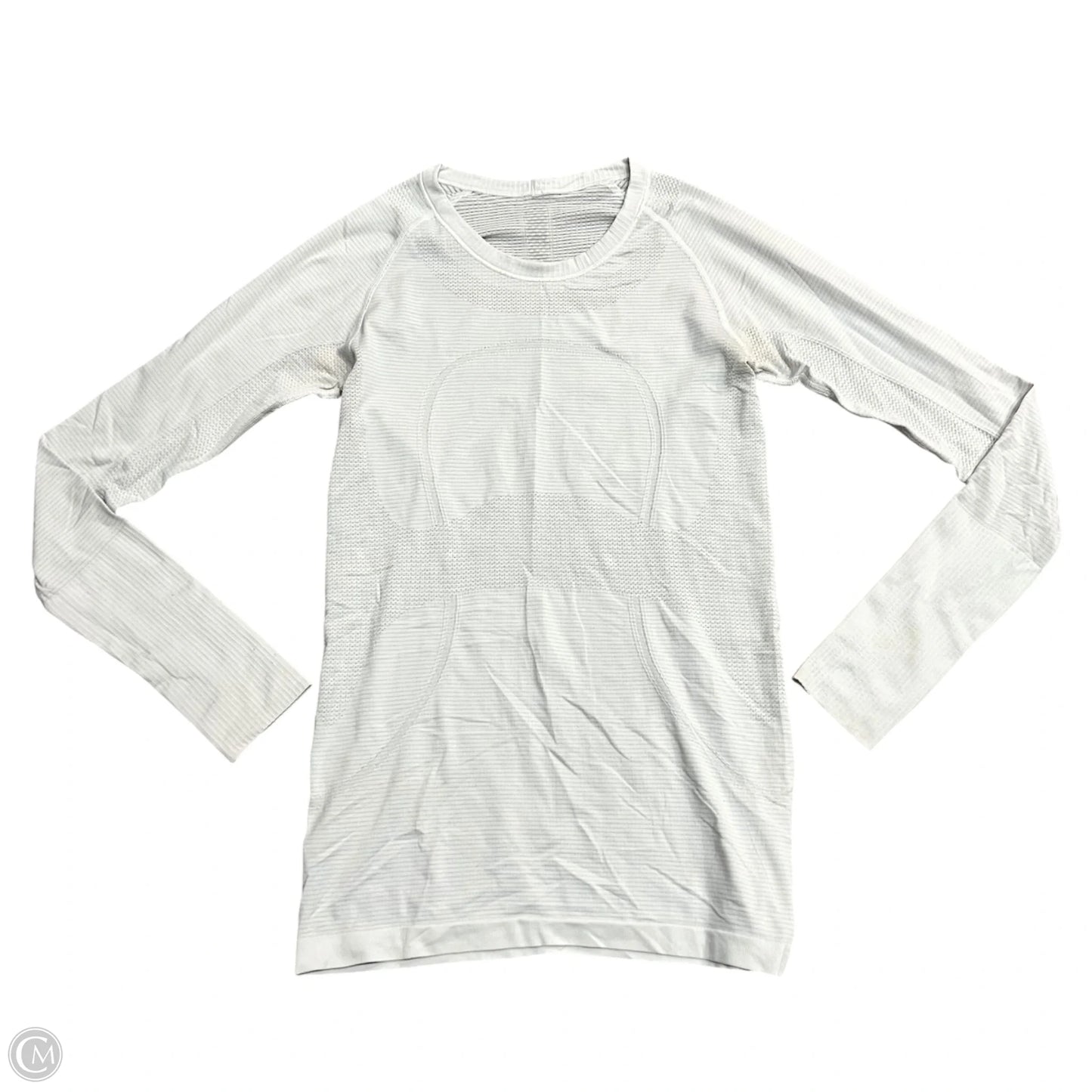 Athletic Top Long Sleeve Crewneck By Lululemon In Grey, Size: S