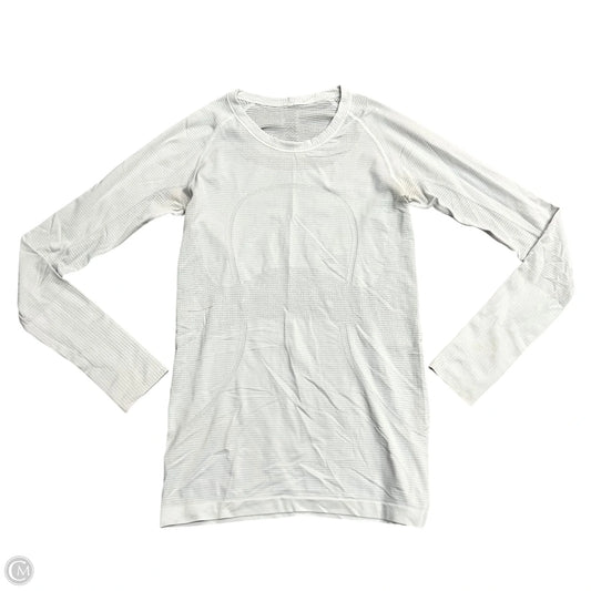 Athletic Top Long Sleeve Crewneck By Lululemon In Grey, Size: S
