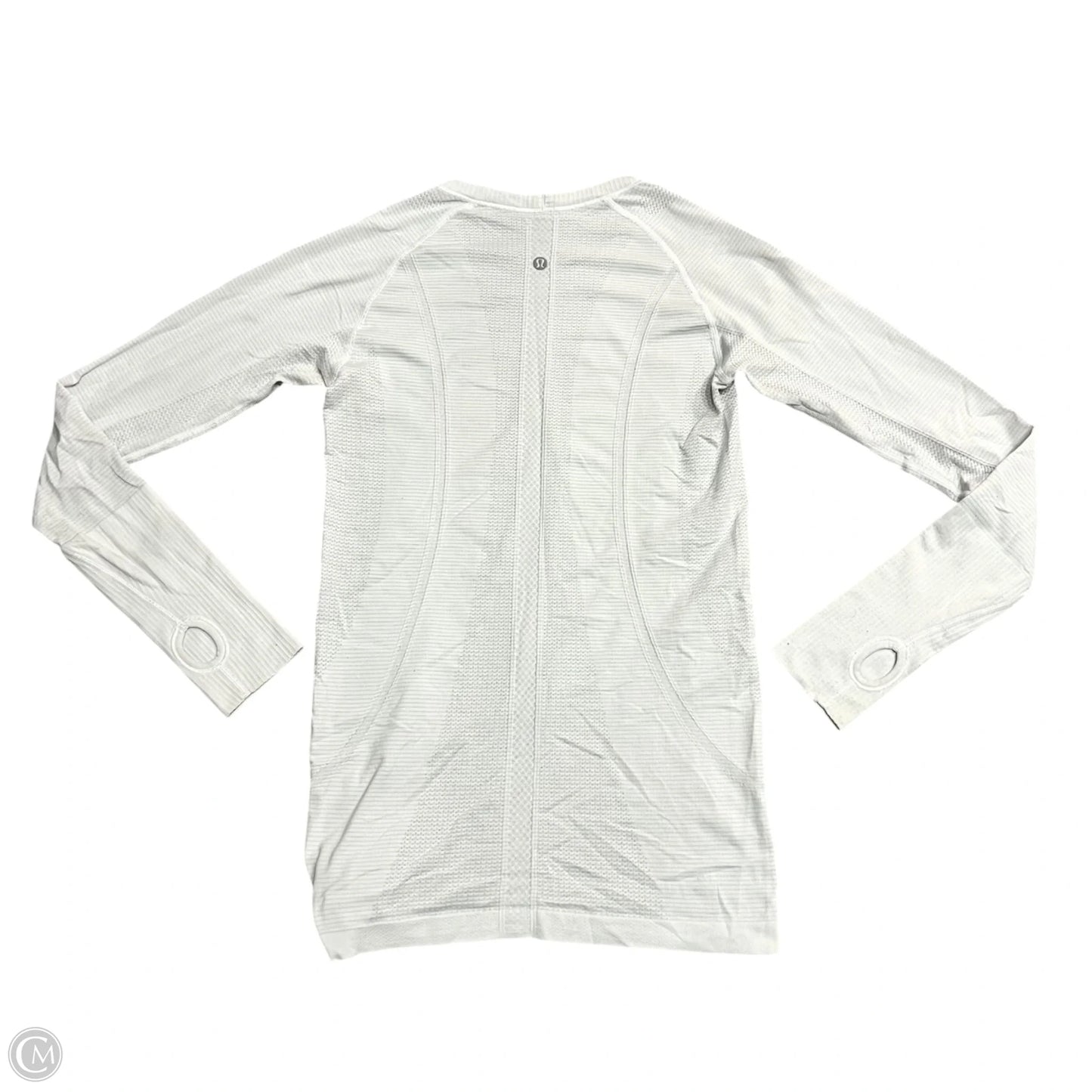 Athletic Top Long Sleeve Crewneck By Lululemon In Grey, Size: S