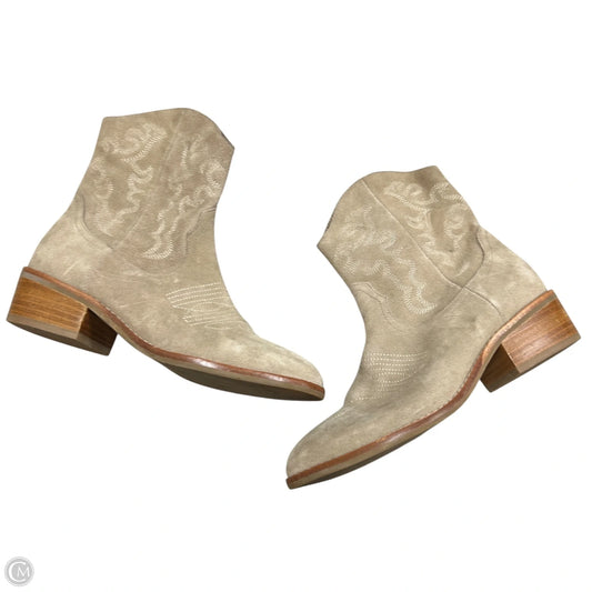 Boots Ankle Heels By Silent D In Beige, Size: 5.5