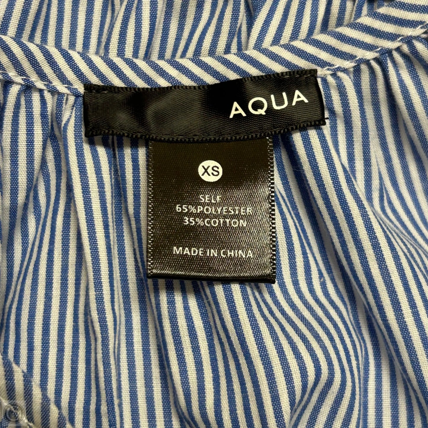 Dress Casual Short By Aqua In Blue & White, Size: Xs